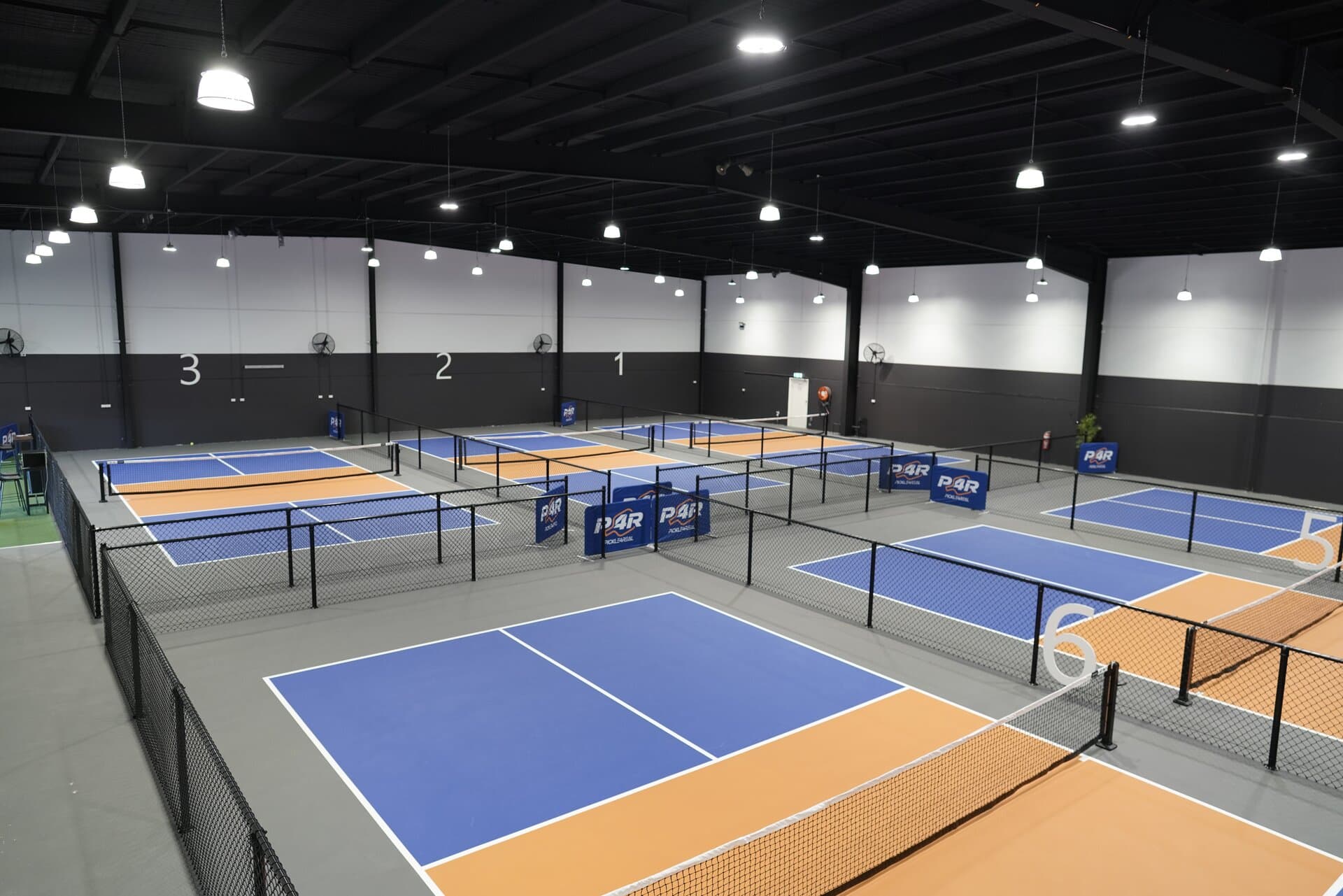 Indoor pickleball courts