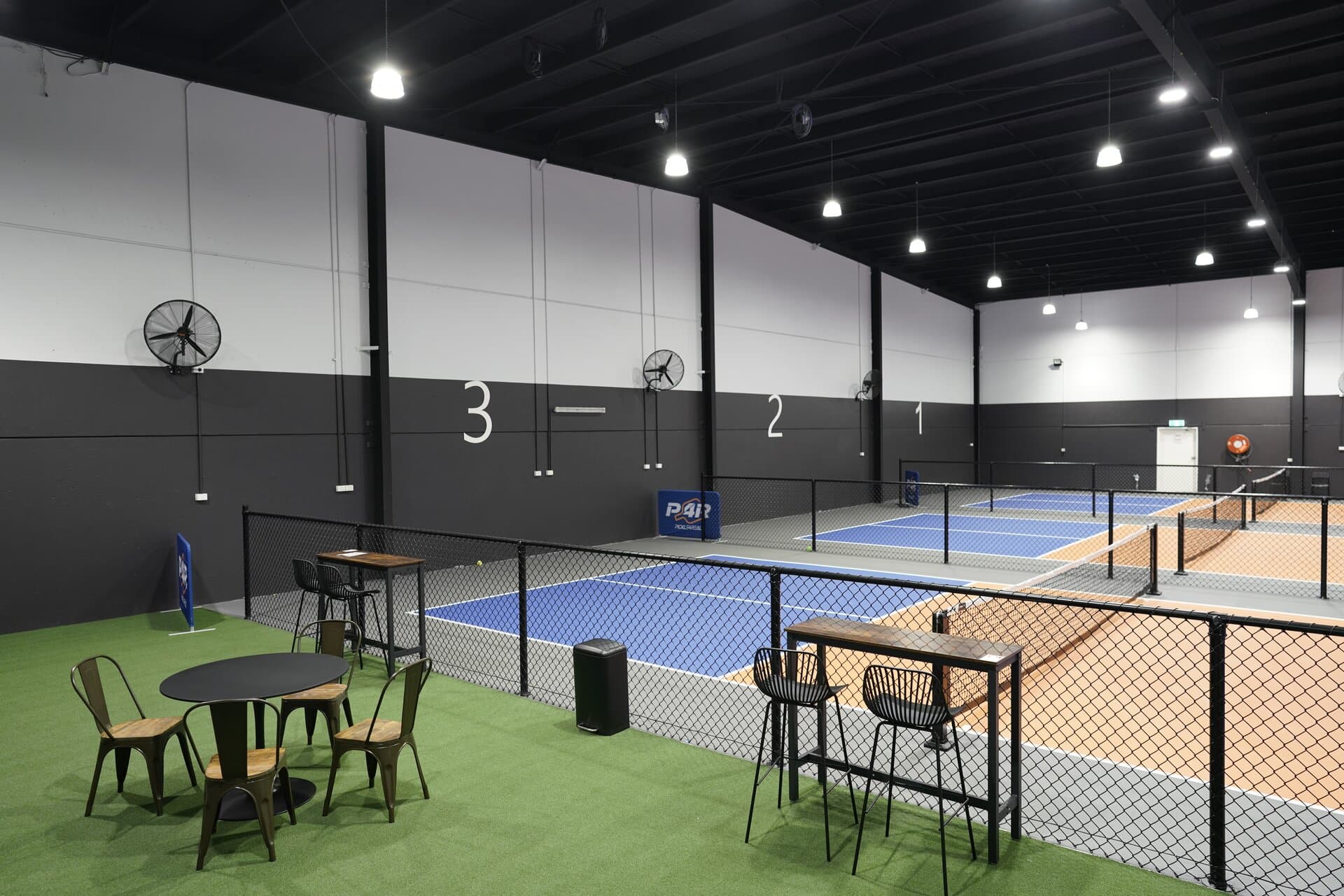 Brand hall configured for events
